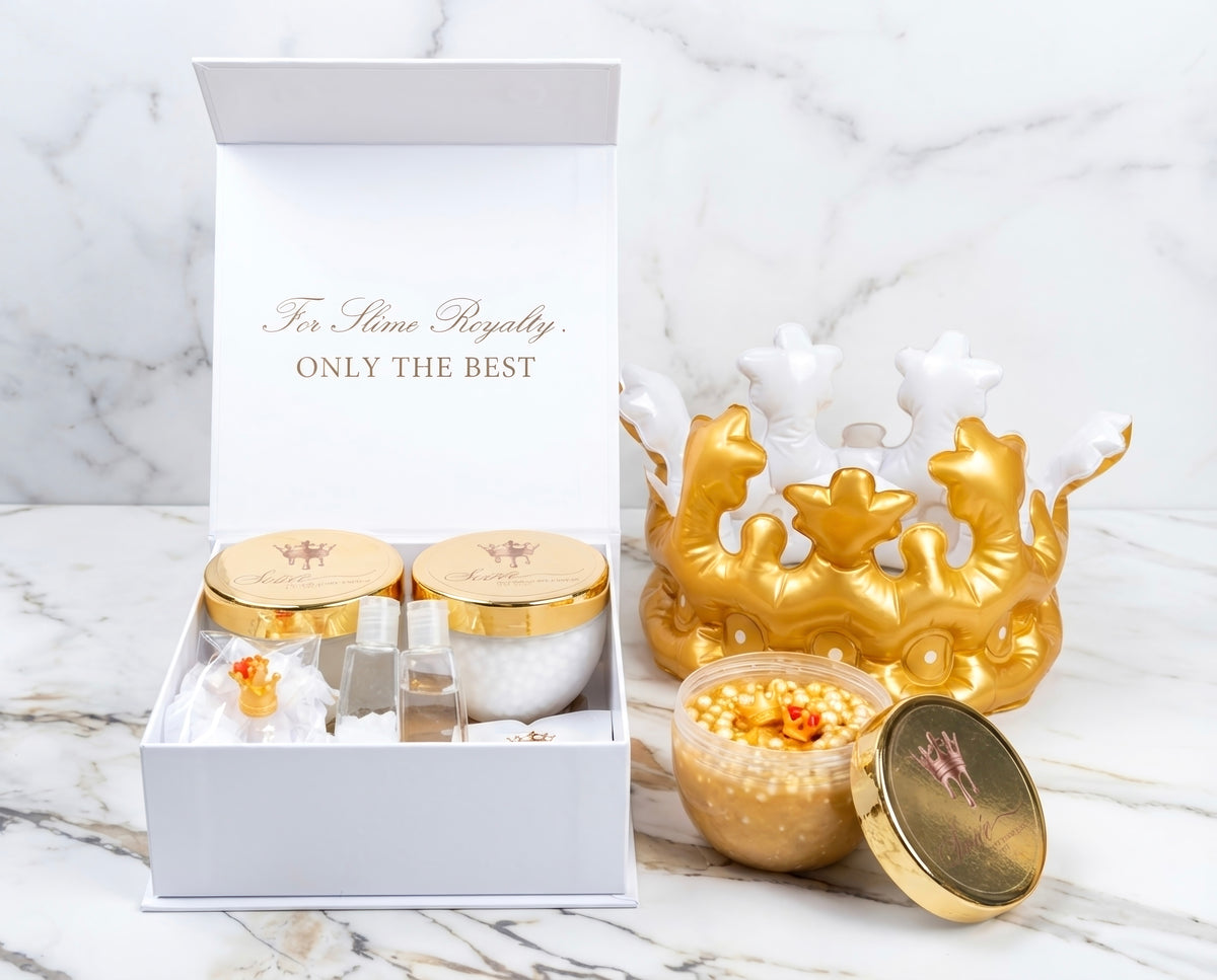 Clear Gold Crunchy Slime Kit