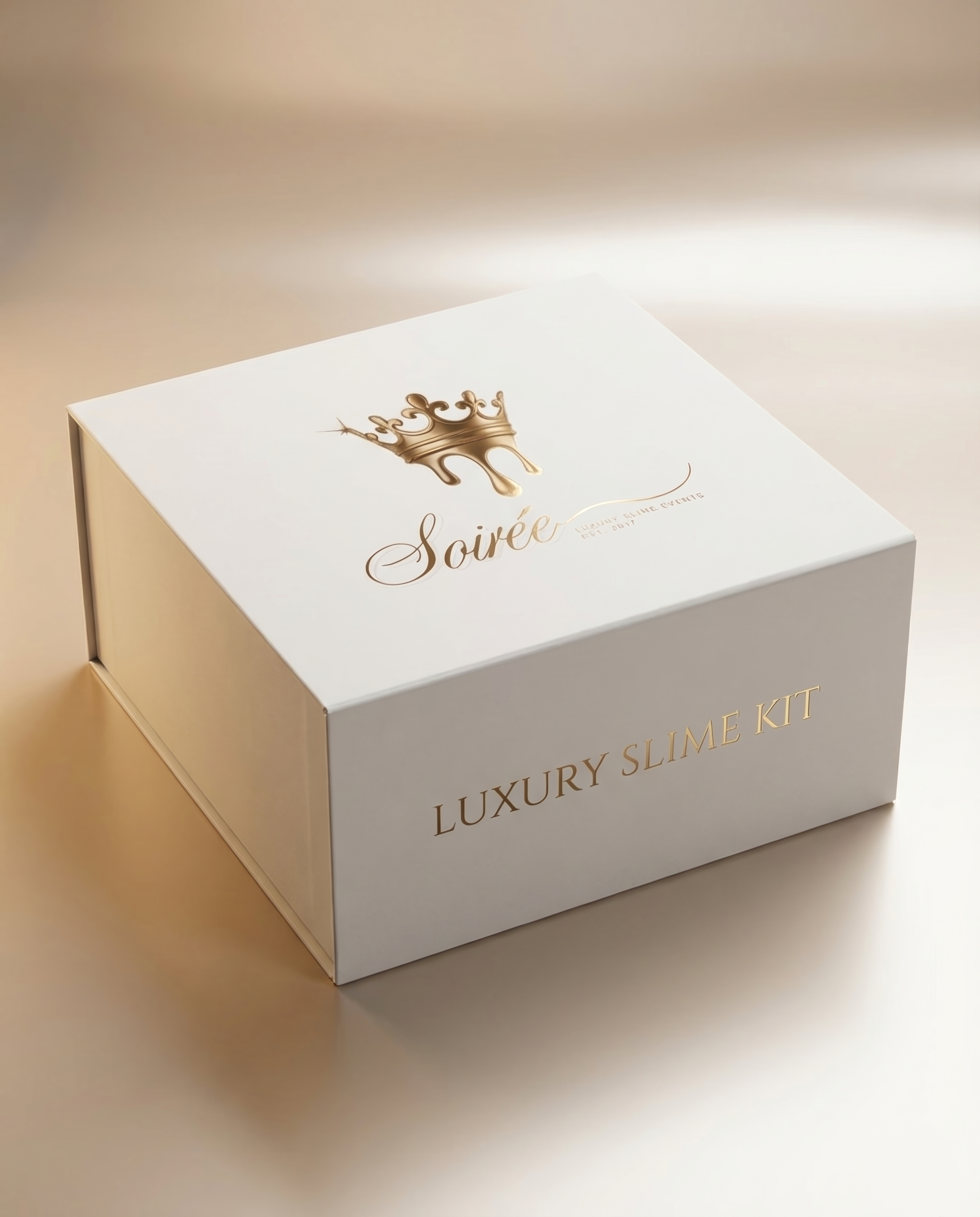 Clear Gold Crunchy Slime Kit